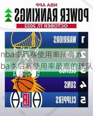 nba季后赛使用率最高,nba季后赛使用率最高的球队