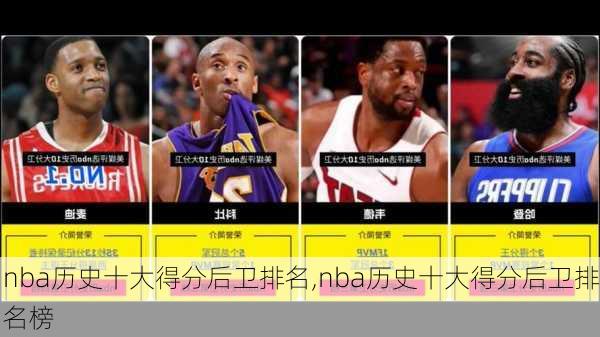 nba历史十大得分后卫排名,nba历史十大得分后卫排名榜